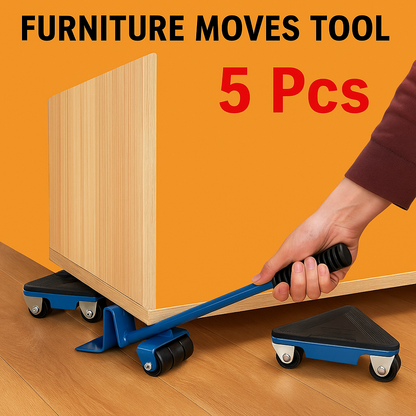 5pcs Furniture Slider Lifter Mover Tool Kit-NEW
