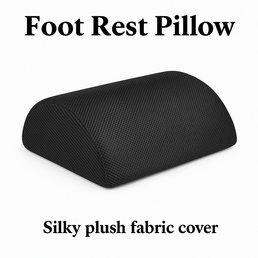 S.E. Foot Rest Stool Adjustable Foot Pad Foam Pillow-NEW