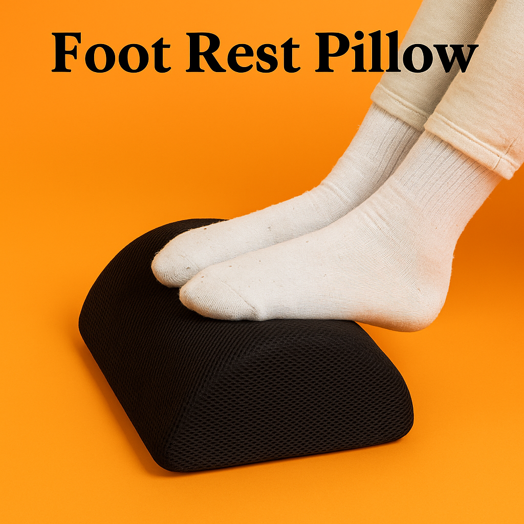 S.E. Foot Rest Stool Adjustable Foot Pad Foam Pillow-NEW