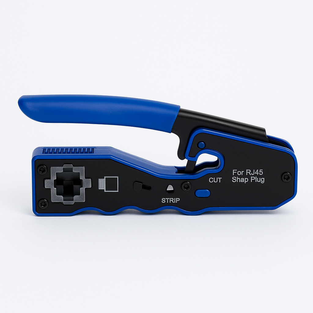 Crimping Tool Network Crimper RJ45 EZ Pass Through for Cat6a 8P8C Cat7 Connector – SN2360