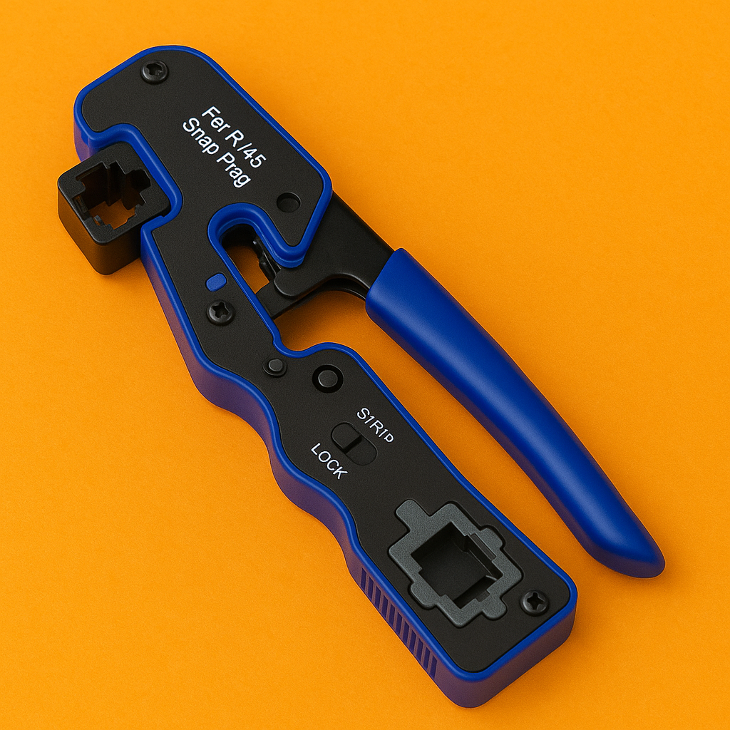 Crimping Tool Network Crimper RJ45 EZ Pass Through for Cat6a 8P8C Cat7 Connector – SN2360