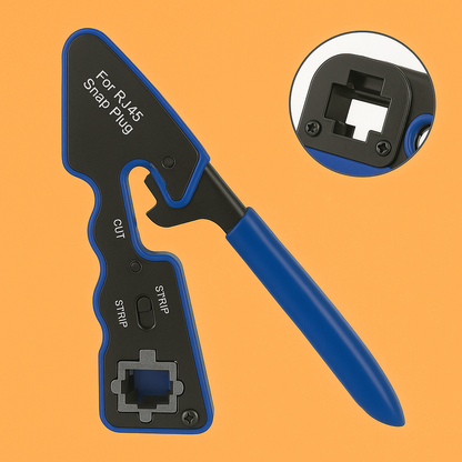 Crimping Tool Network Crimper RJ45 EZ Pass Through for Cat6a 8P8C Cat7 Connector – SN2360