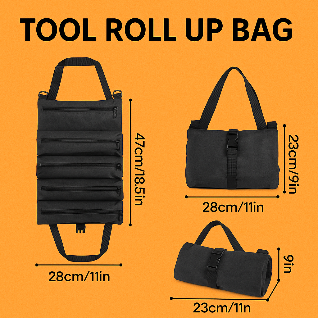 Tool Roll Organizer Bag-NEW