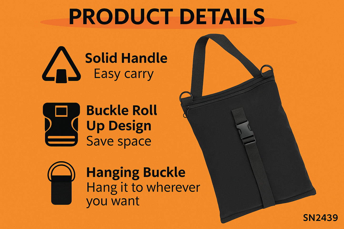 Tool Roll Organizer Bag-NEW
