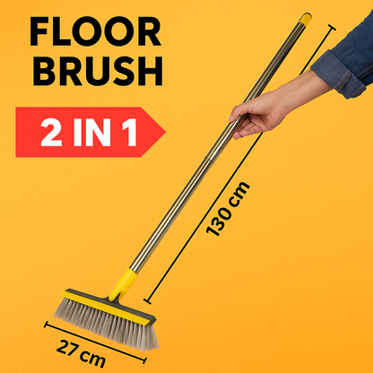 2-in-1 Floor Brush & Bathroom Wiper-NEW