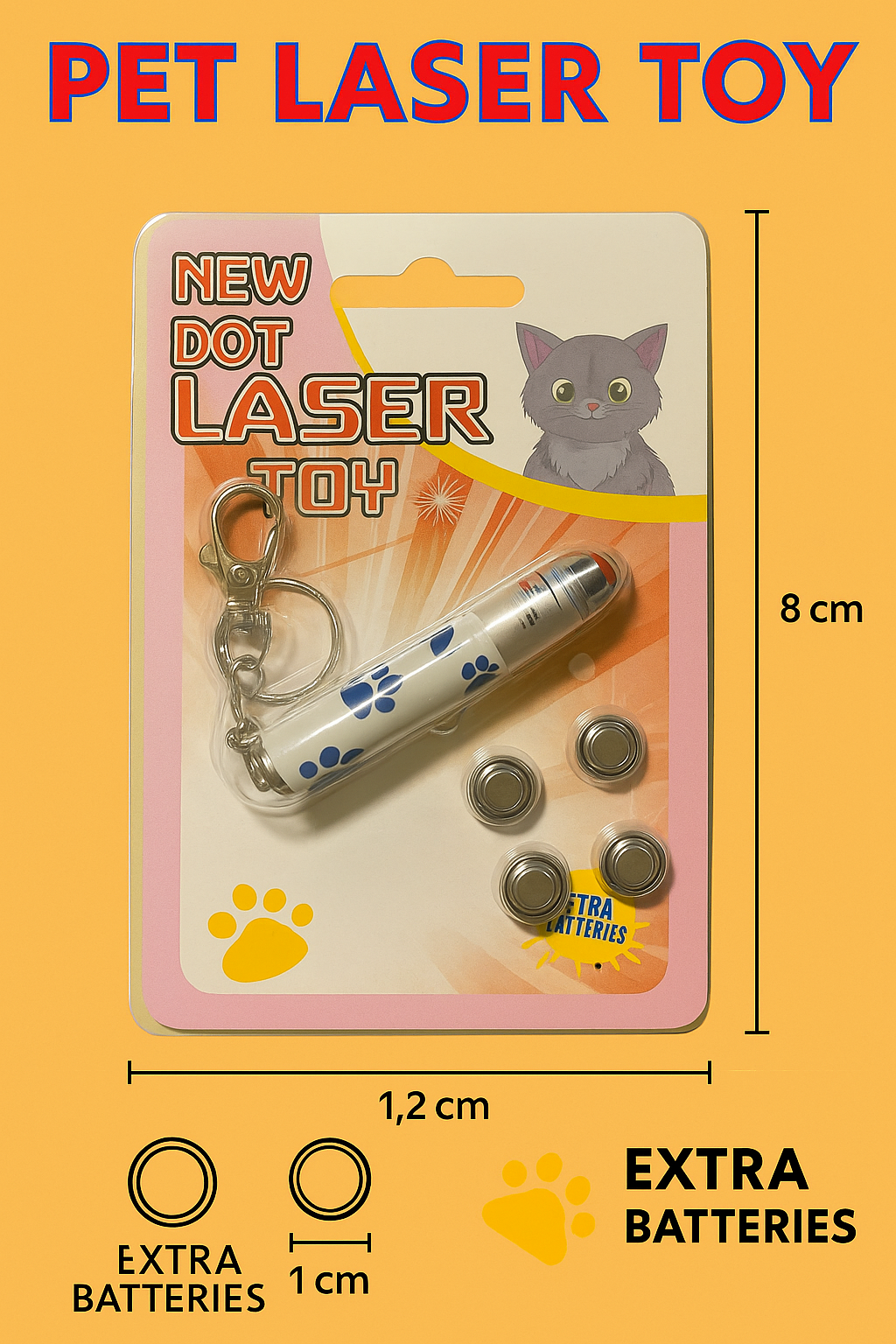 Pet Dog Cat LED Laser Pointer Toy-NEW