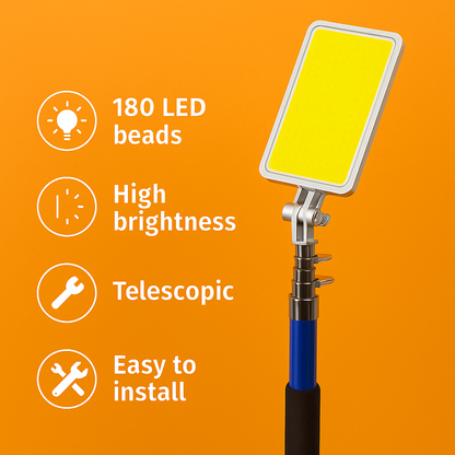 Telescopic LED Camping Light Fishing Rod Lamp 12V 500W-NEW