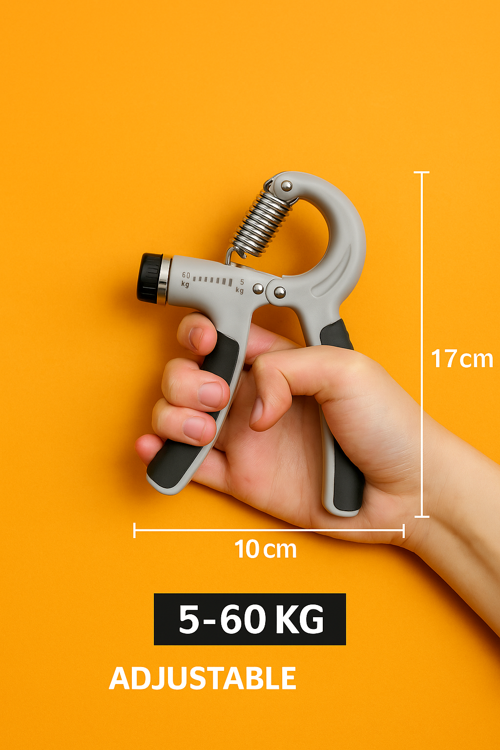 Adjustable Hand Grip Strengthener (5–50 KG)-Wrist, Finger & Forearm Trainer-(NEW)