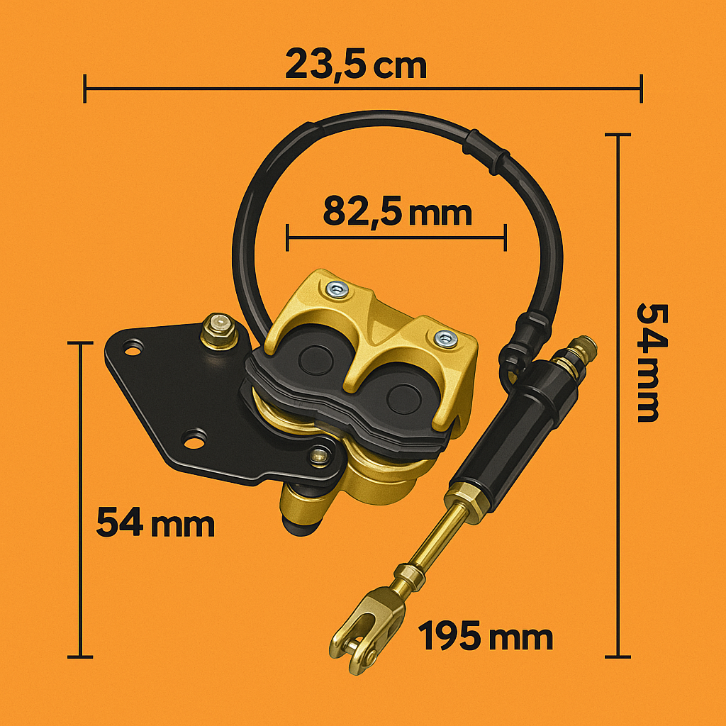 Hydraulic Rear Disc Brake Caliper System-NEW