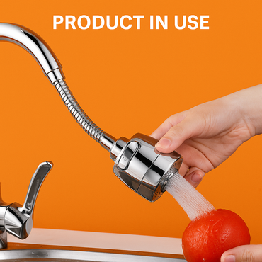360° Kitchen Faucet Extender Aerator Nozzle-NEW
