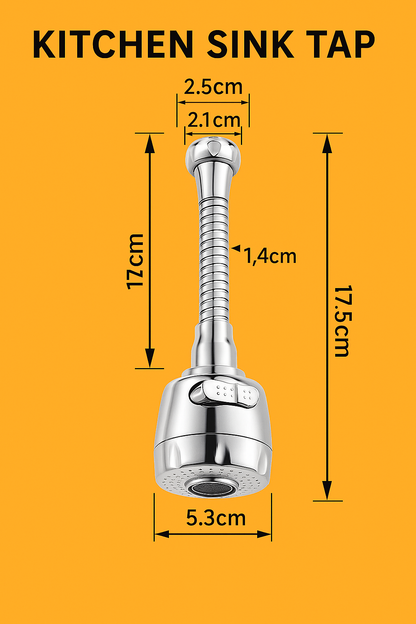 360° Kitchen Faucet Extender Aerator Nozzle-NEW