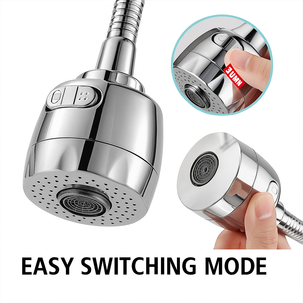 360° Kitchen Faucet Extender Aerator Nozzle-NEW