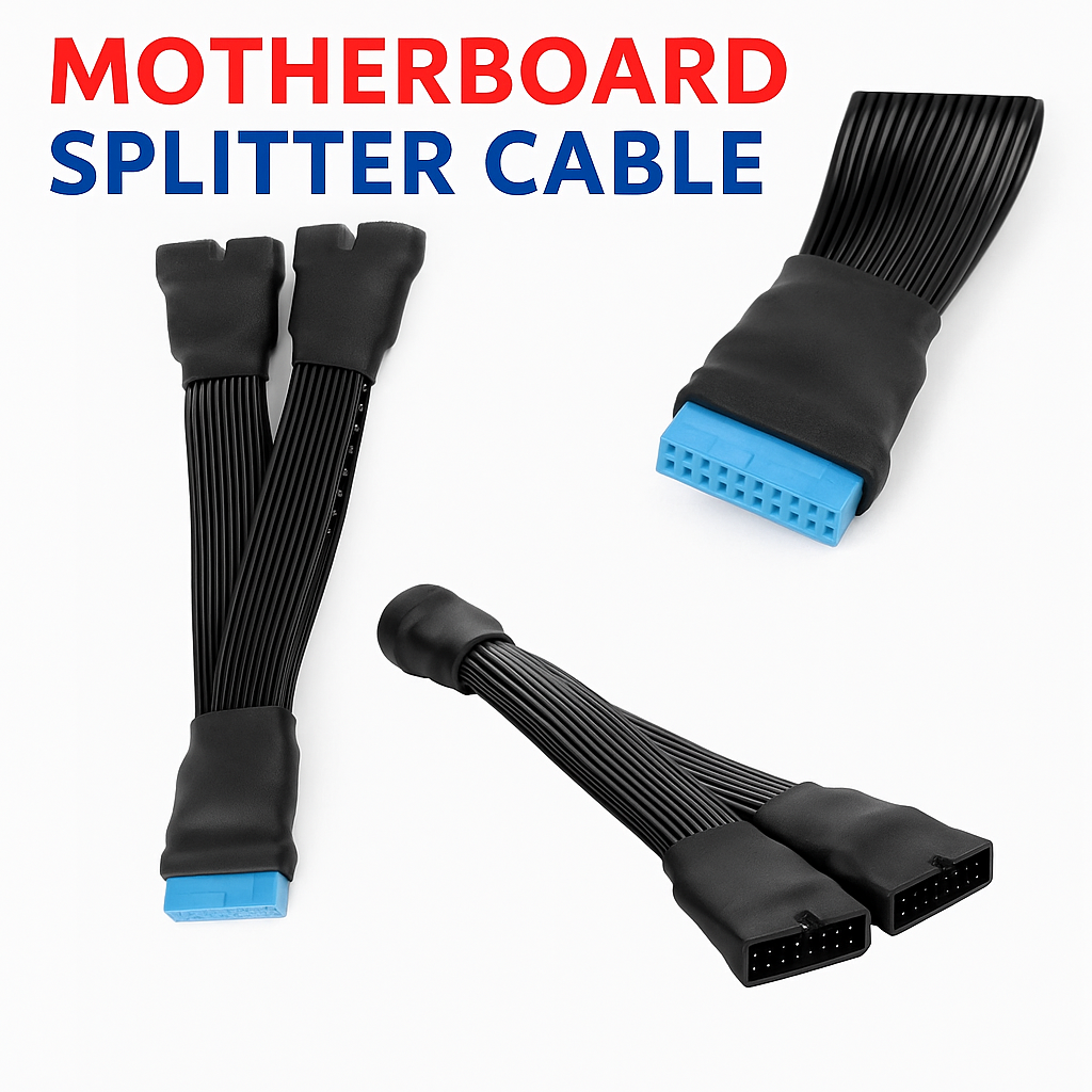 USB 3.0 19Pin/20Pin Motherboard Splitter Cable-NEW