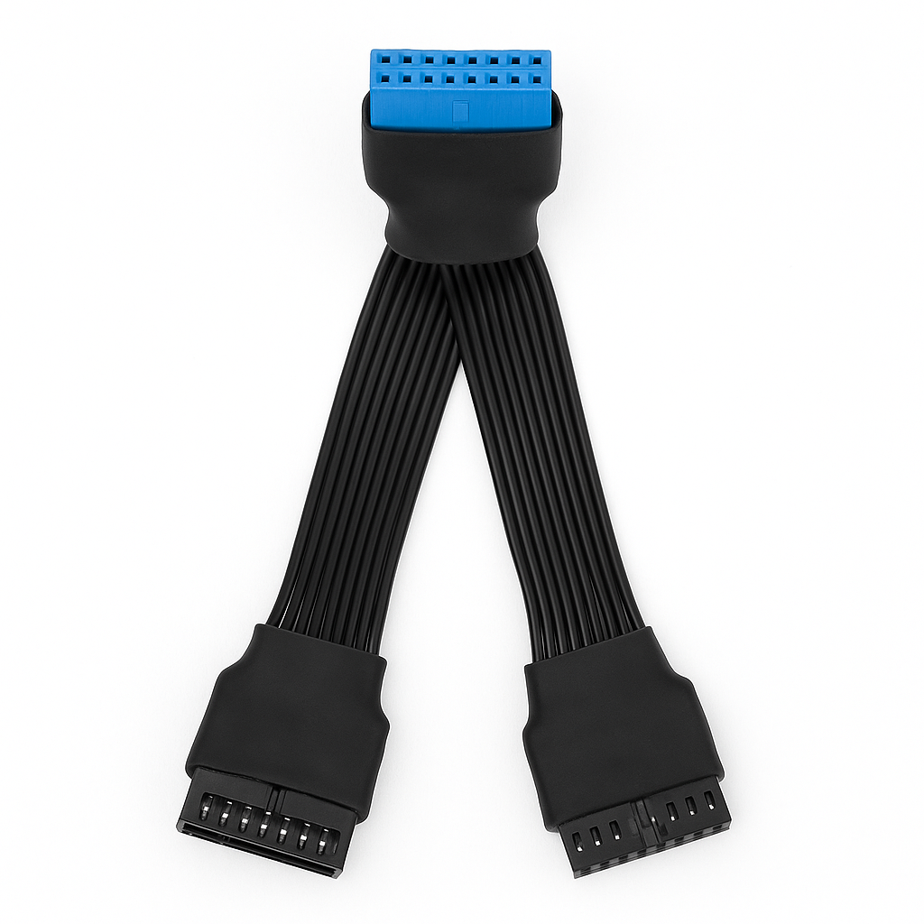 USB 3.0 19Pin/20Pin Motherboard Splitter Cable-NEW