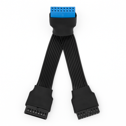USB 3.0 19Pin/20Pin Motherboard Splitter Cable-NEW