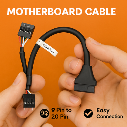 USB 3.0 20-Pin Female to USB 2.0 9-Pin Male Header Adapter-NEW