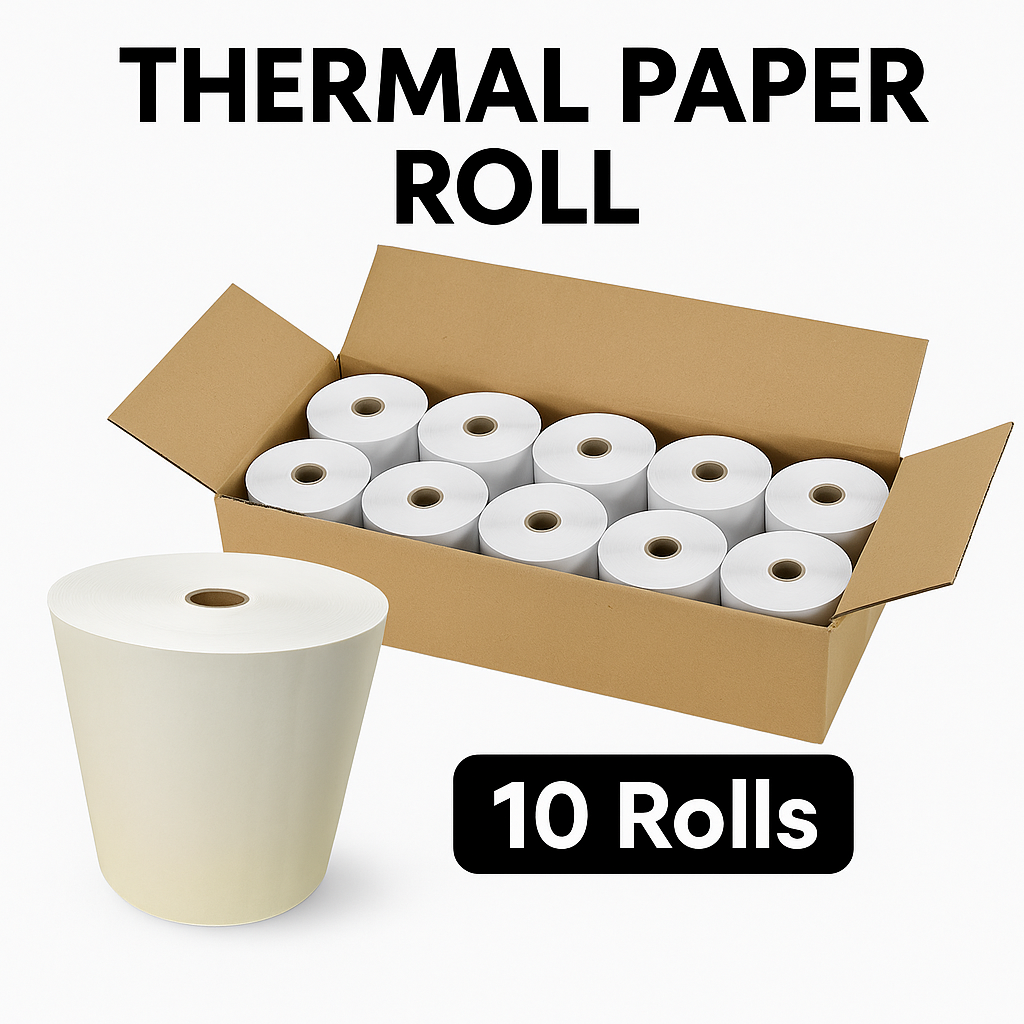 80x80mm Premium Thermal Paper Rolls BPA-Free – Pack of 10 / 20 / 30-NEW
