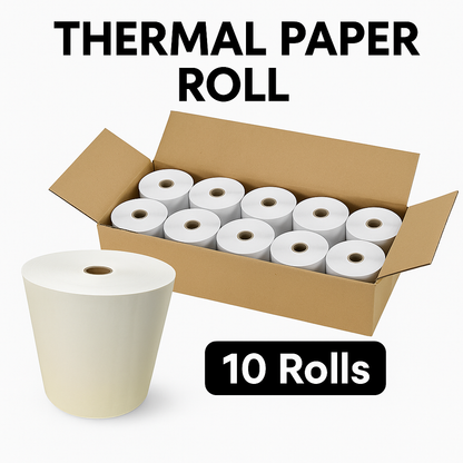 80x80mm Premium Thermal Paper Rolls BPA-Free – Pack of 10 / 20 / 30-NEW