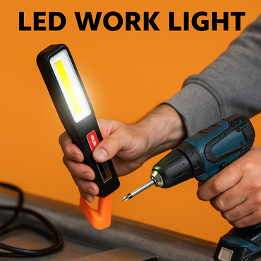 Portable COB LED Work Light USB Rechargeable Magnetic Torch-NEW