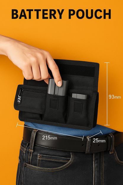 Camera Battery + Card Pouch Holder Case for Canon LP-E6N LP-E10 LP-E12 LP-E17-new