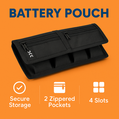 Camera Battery + Card Pouch Holder Case for Canon LP-E6N LP-E10 LP-E12 LP-E17-new