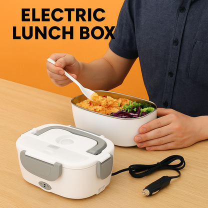 12V/24V Portable Electric Heated Car Lunch Box – Food Warmer with Stainless Steel Container-New