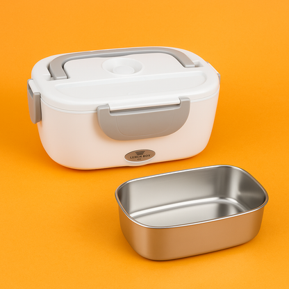 12V/24V Portable Electric Heated Car Lunch Box – Food Warmer with Stainless Steel Container-New