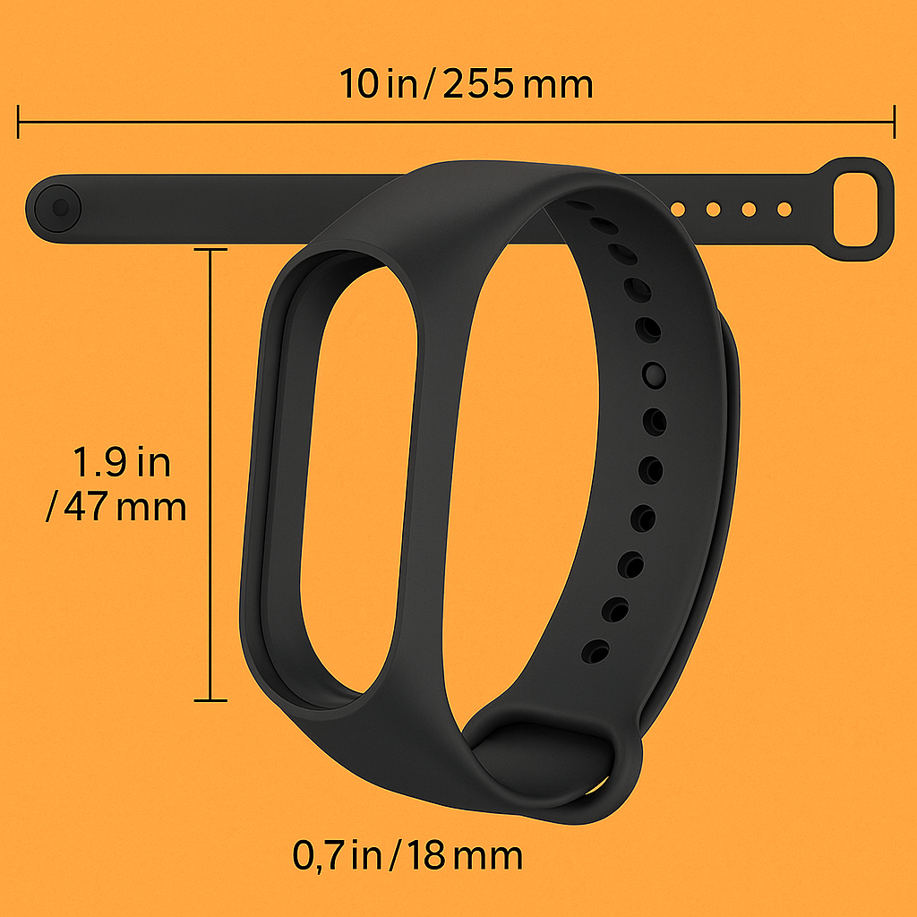 Silicone Wrist Strap Replacement for Xiaomi Mi Band 3 / 4 – -new