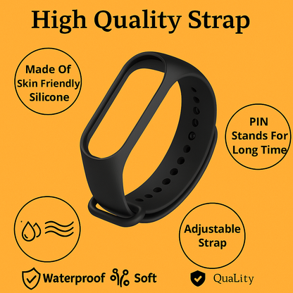 Silicone Wrist Strap Replacement for Xiaomi Mi Band 3 / 4 – -new