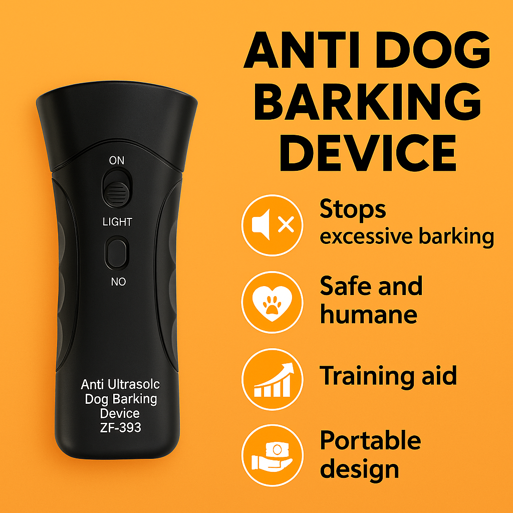 Anti Bark Device – Ultrasonic Dog Barking Control Repeller Trainer-new