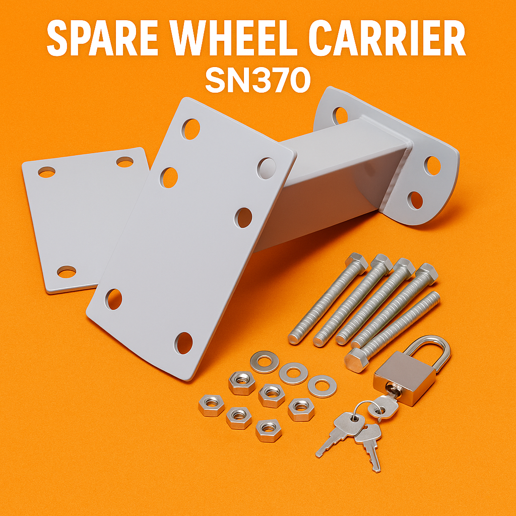 Spare Wheel Carrier Bracket for Trailer Caravan Boat with Padlock -NEW
