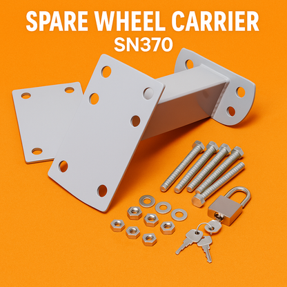 Spare Wheel Carrier Bracket for Trailer Caravan Boat with Padlock -NEW