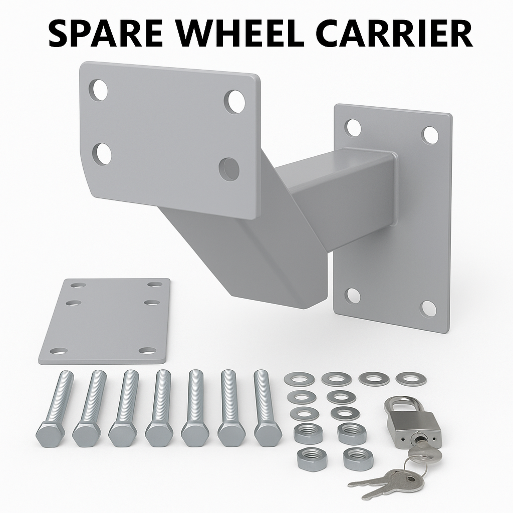 Spare Wheel Carrier Bracket for Trailer Caravan Boat with Padlock -NEW