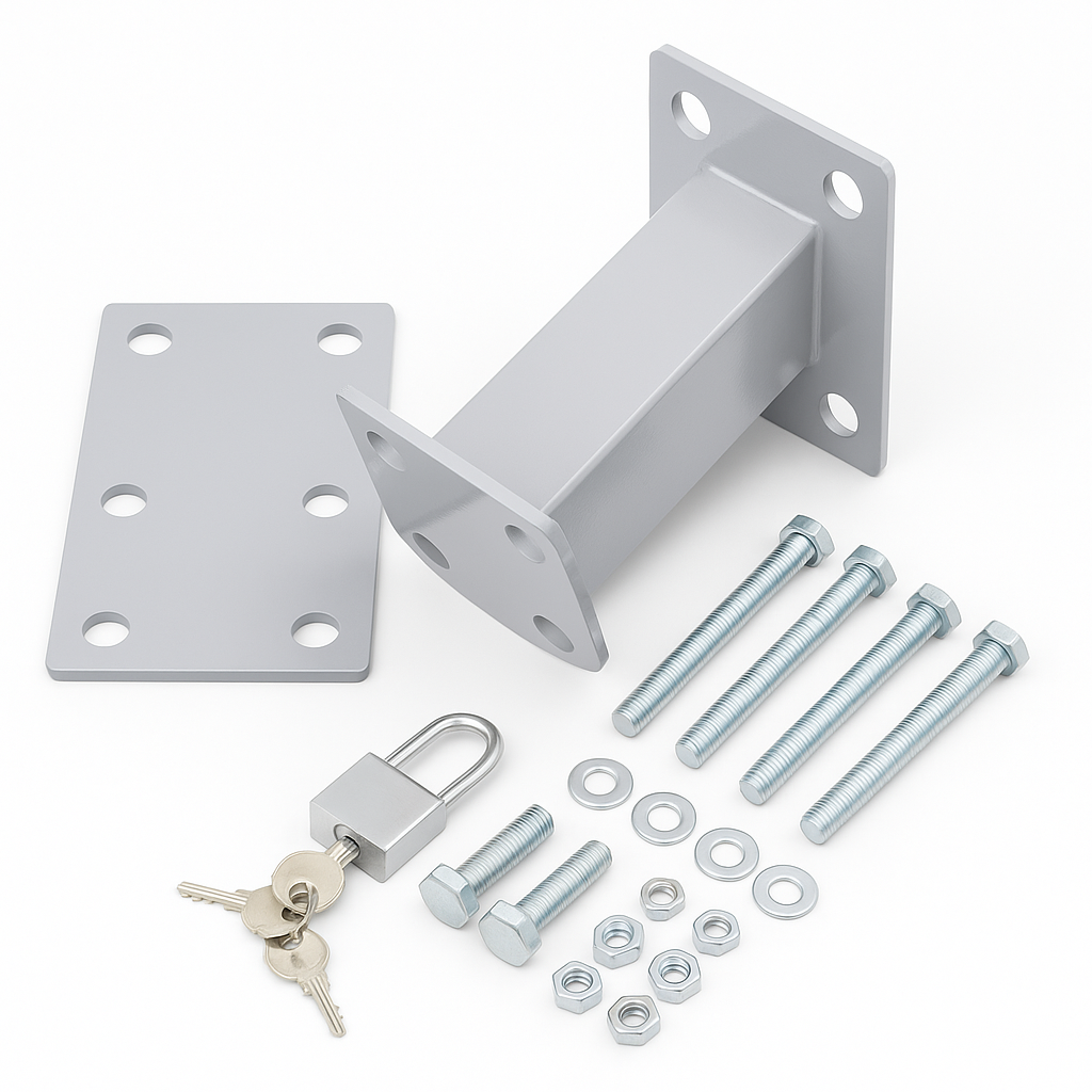 Spare Wheel Carrier Bracket for Trailer Caravan Boat with Padlock -NEW