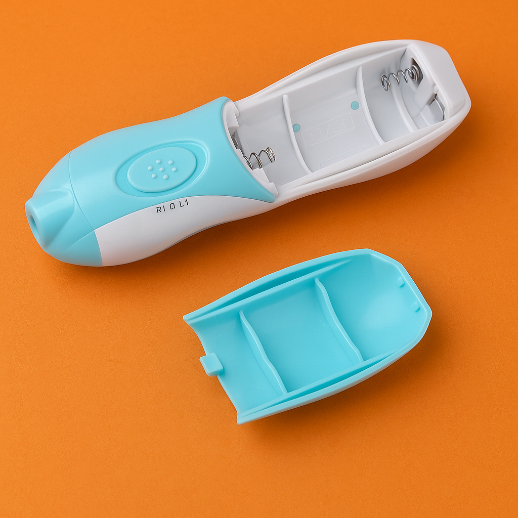 Baby Electric Manicure Set Nail Care Kit Blue-New