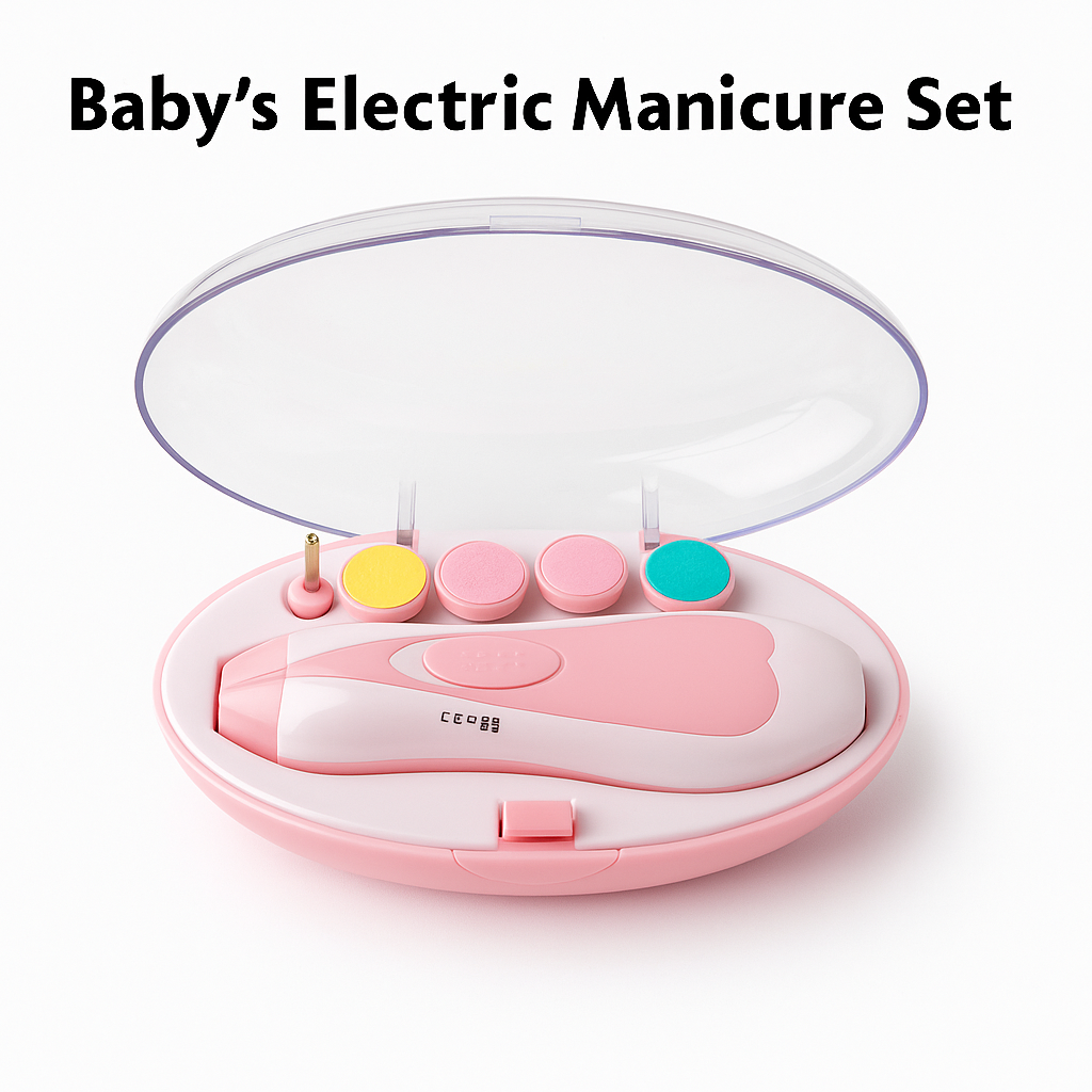 Baby Electric Manicure Set Nail Care Kit New