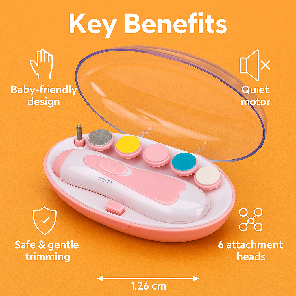 Baby Electric Manicure Set Nail Care Kit New