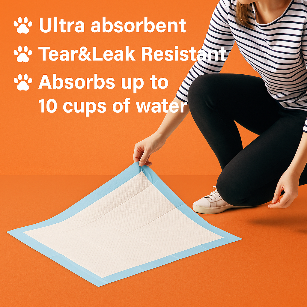 Puppy Training Pads 60x60cm – Super Absorbent Pet Toilet Pads (50/100/200PCS)-New