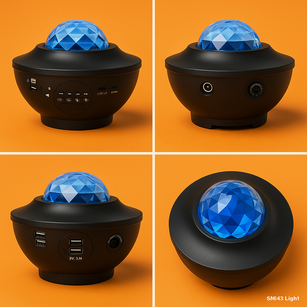 LED Galaxy Starry Night Light Projector – Ocean Star Sky Lamp for Kids Room-NEW