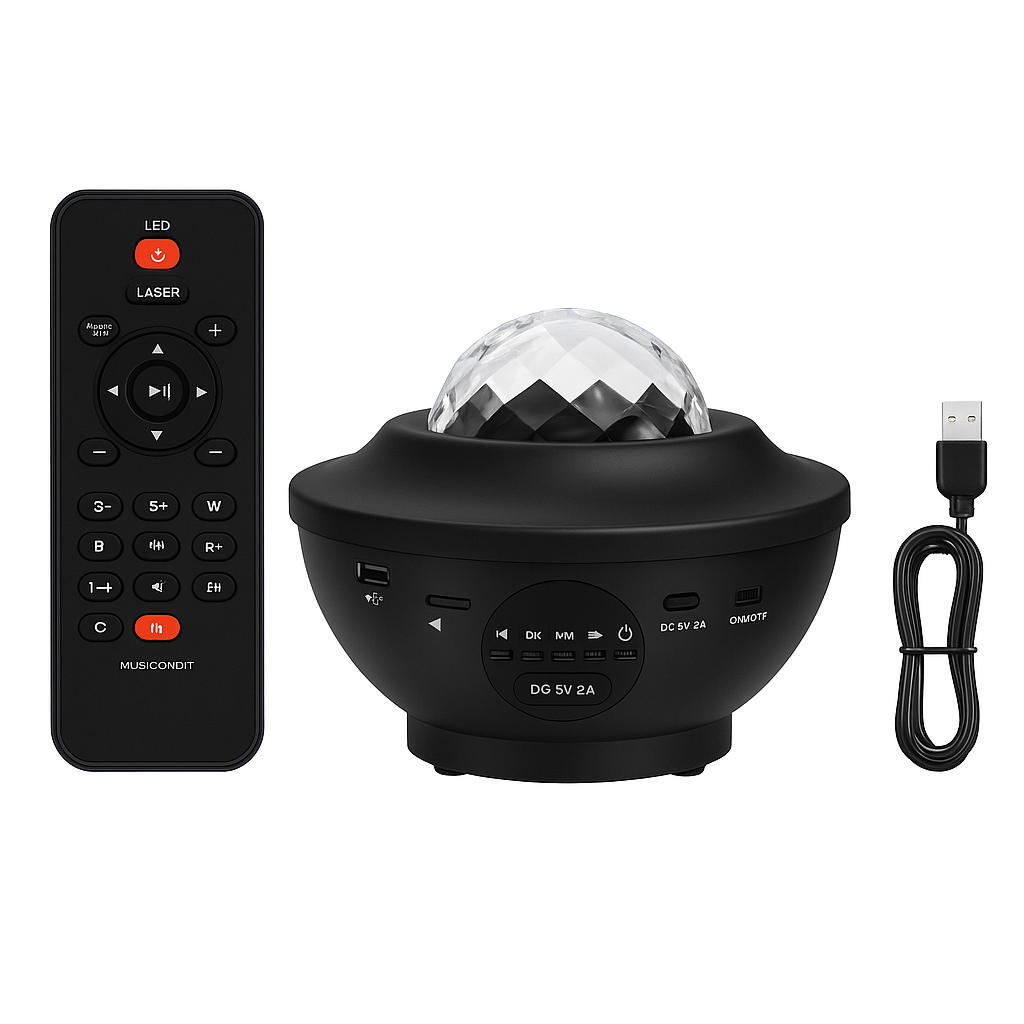 LED Galaxy Starry Night Light Projector – Ocean Star Sky Lamp for Kids Room-NEW