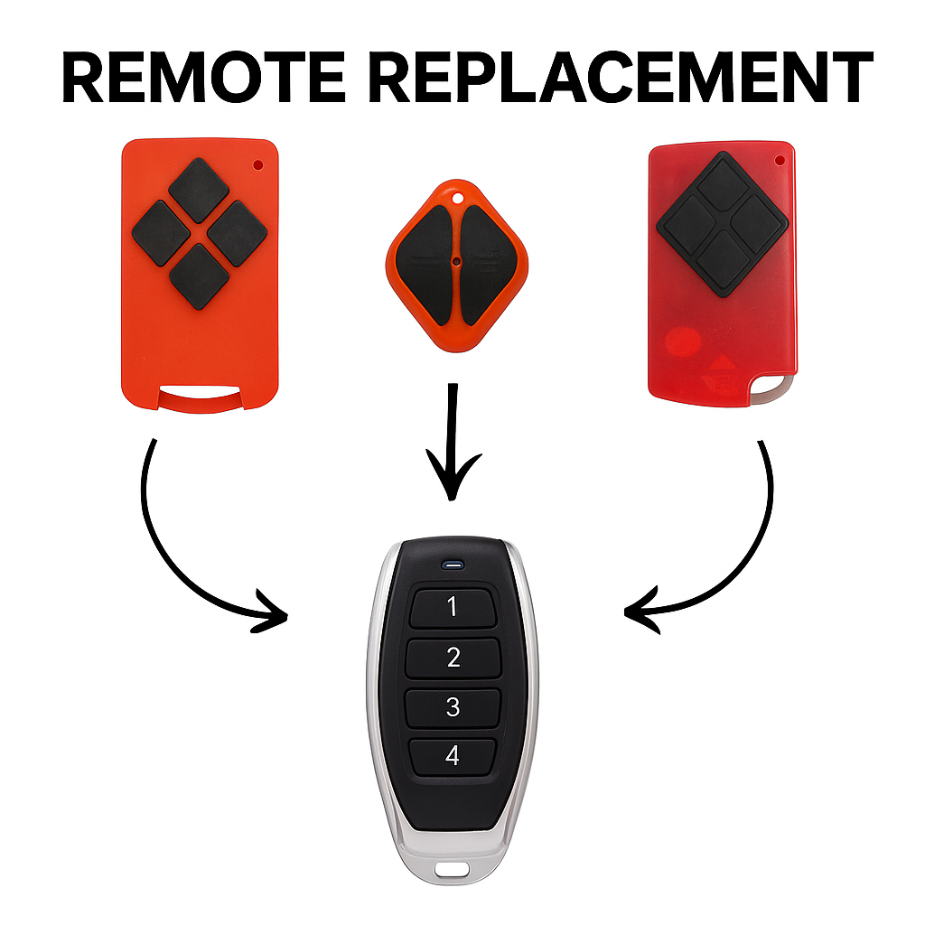 B&D Tri-Tran Garage Door Remote Replacement – Compatible with PTX5, TB5, BD4, BD2