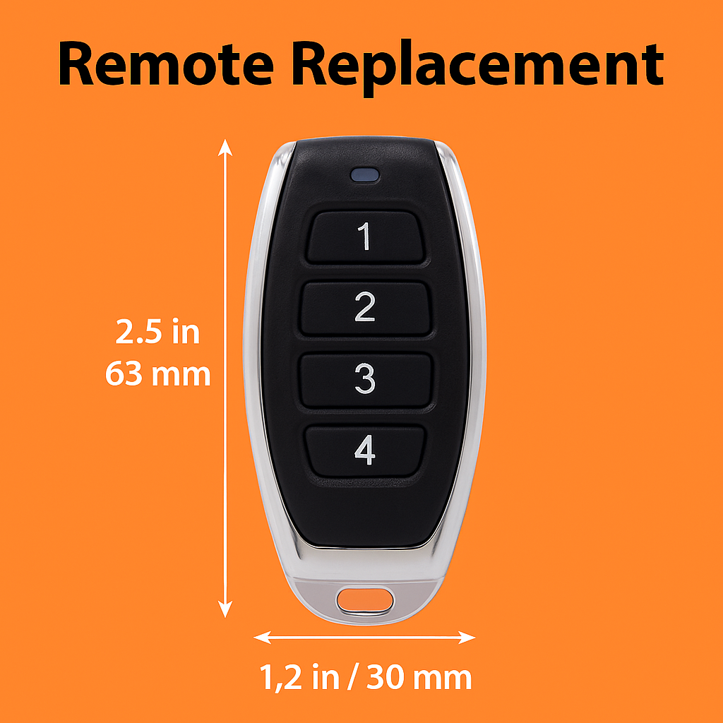 B&D Tri-Tran Garage Door Remote Replacement – Compatible with PTX5, TB5, BD4, BD2