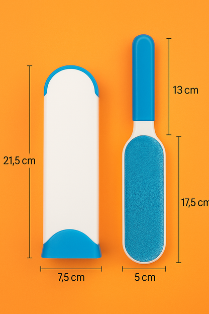 Reusable Pet Hair & Lint Remover Brush – Double-Sided with Self-Cleaning Base -new