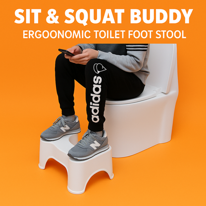 Sit & Squat Eco Squatty Potty Stool – Non-Slip Toilet Step Stool-NEW