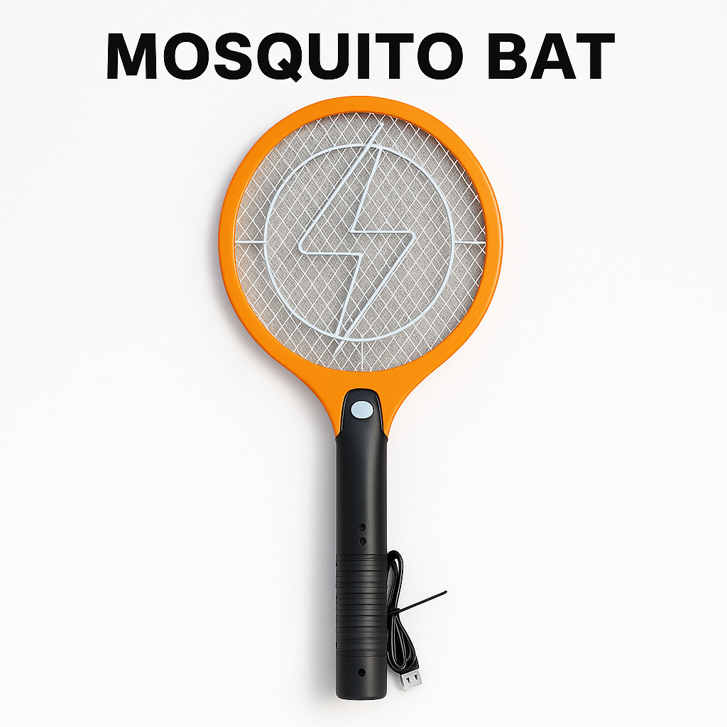 Mosquito Bat– USB Rechargeable (Yellow)-New