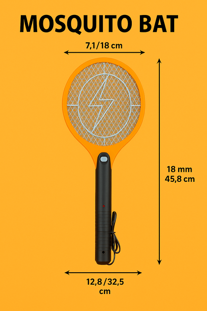 Mosquito Bat– USB Rechargeable (Yellow)-New