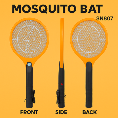 Mosquito Bat– USB Rechargeable (Yellow)-New