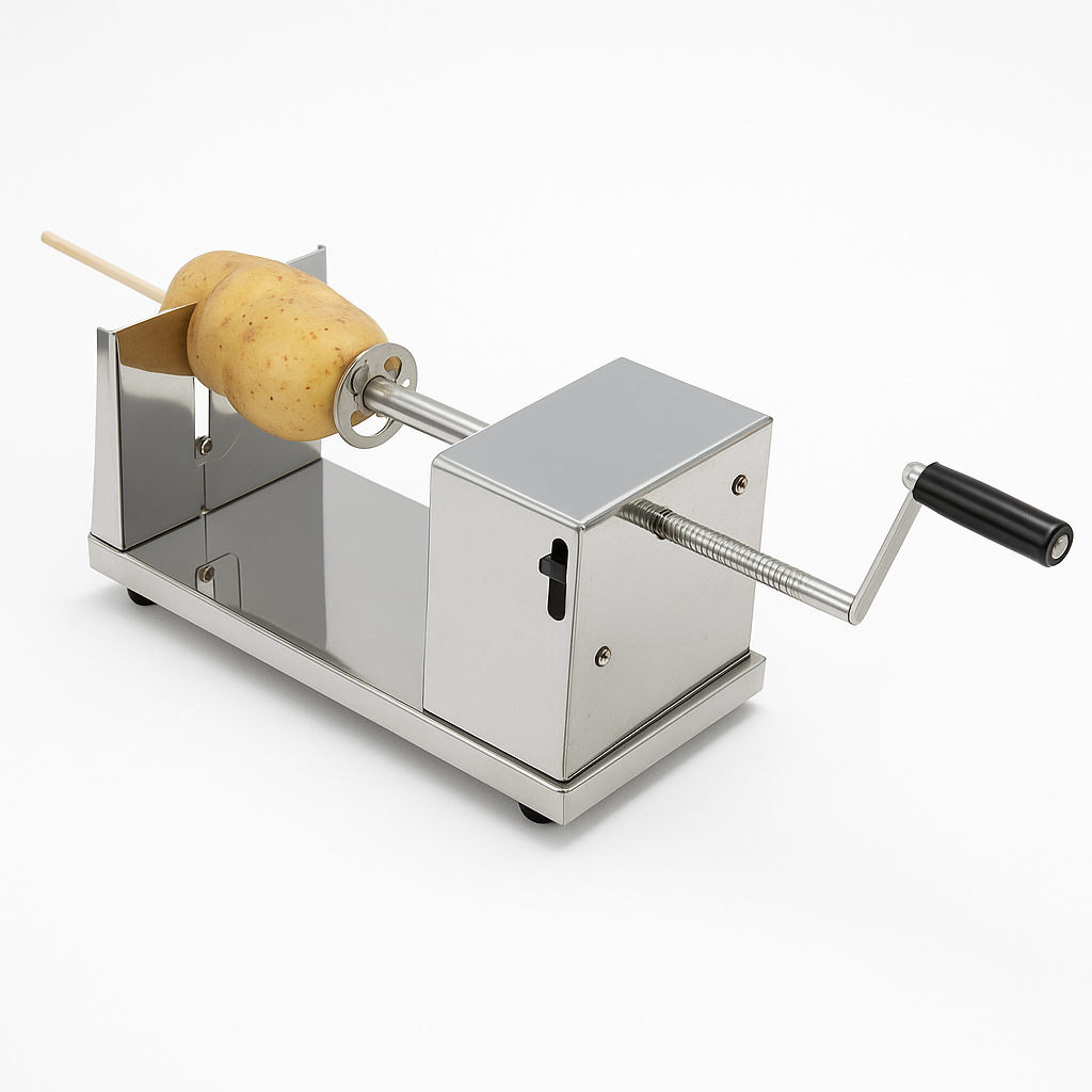 Stainless Steel Potato Twister Spiral Cutter Vegetable Tornado Slicer Machine-NEW