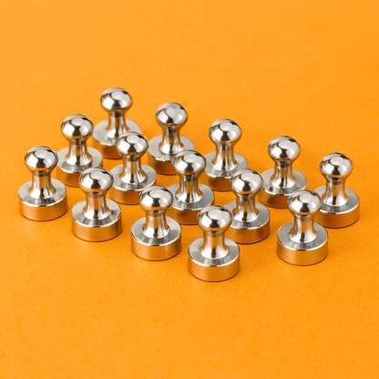 12pcs Strong Fridge Magnets Neodymium Push Pin for Whiteboard & Crafts-NEW
