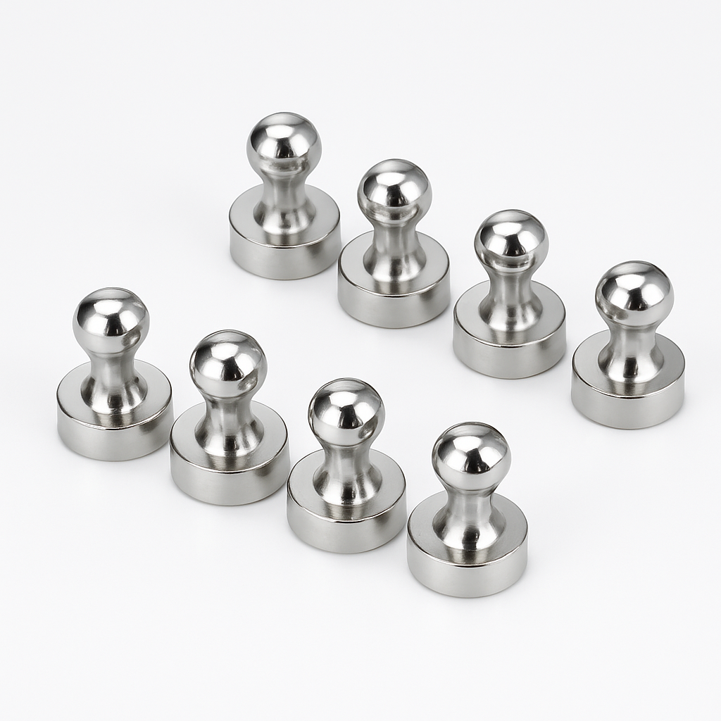 12pcs Strong Fridge Magnets Neodymium Push Pin for Whiteboard & Crafts-NEW